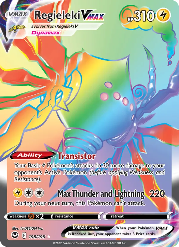 Regieleki VMAX 198 · Silver Tempest