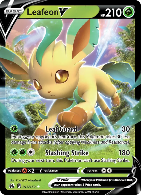 Leafeon V 013 · Crown Zenith