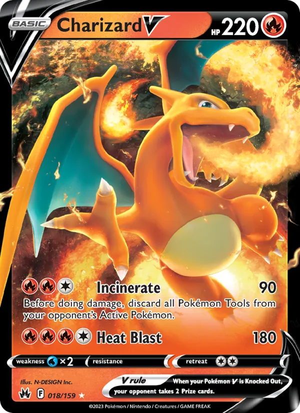 Charizard V 018 · Crown Zenith