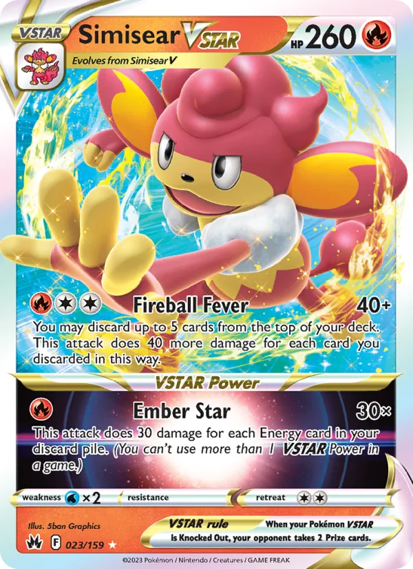 Simisear VSTAR 023 · Crown Zenith