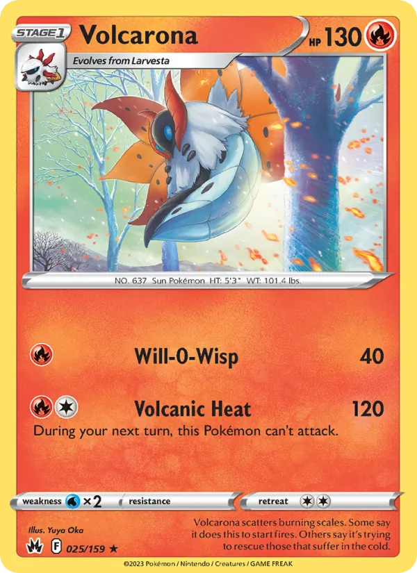 Volcarona 025 · Crown Zenith