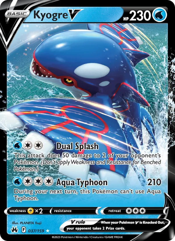 Kyogre V 037 · Crown Zenith