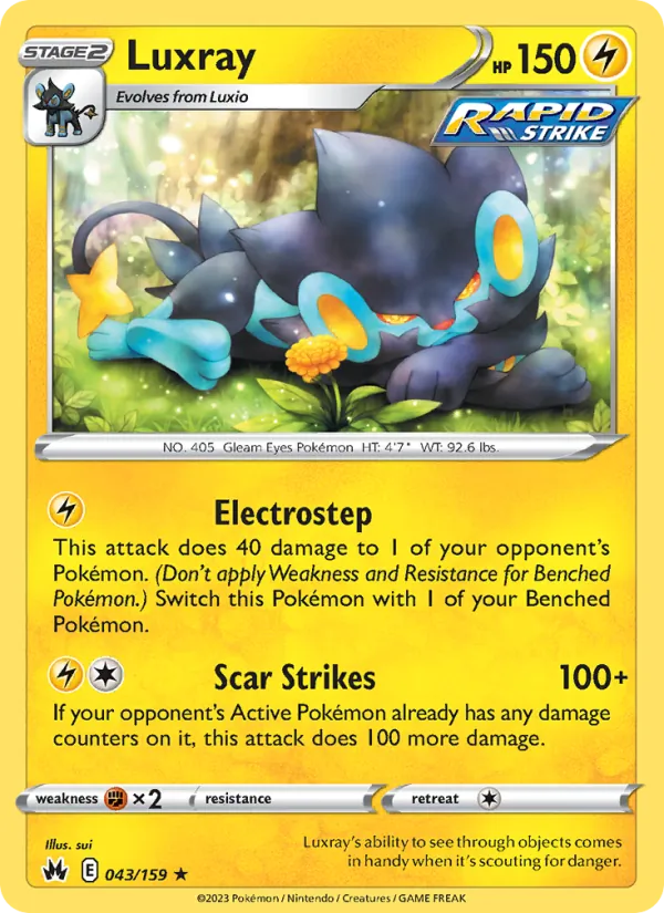 Luxray 043 · Crown Zenith