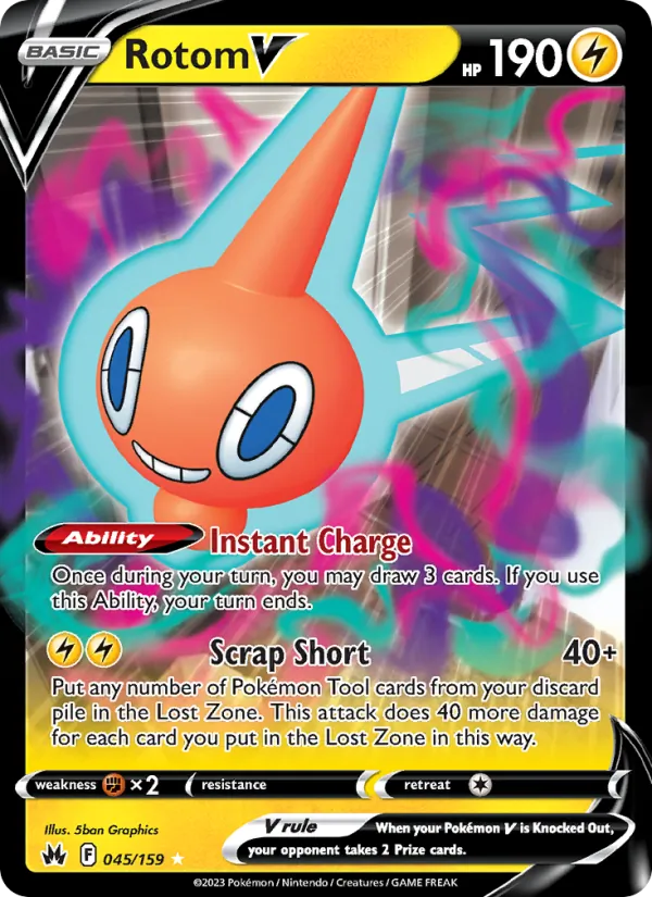 Rotom V 045 · Crown Zenith
