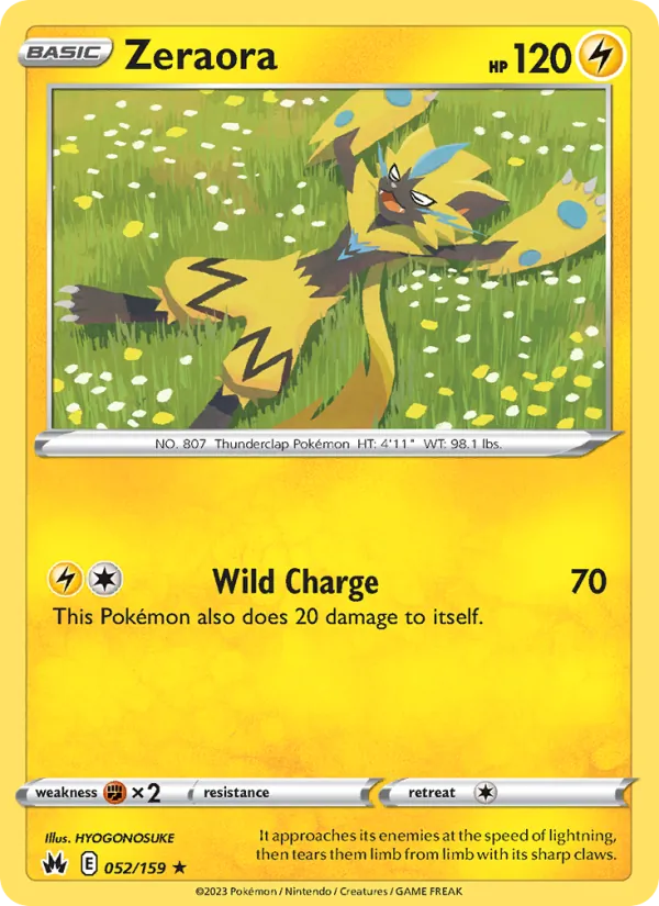Zeraora 052 · Crown Zenith