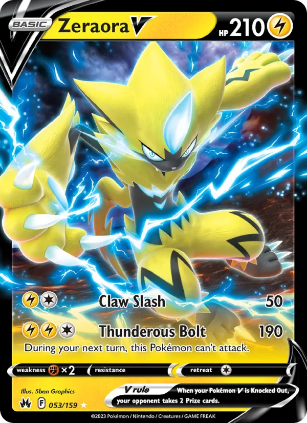 Zeraora V 053 · Crown Zenith