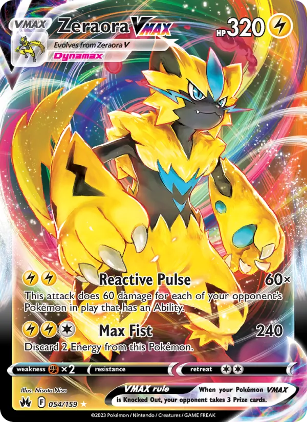 Zeraora VMAX 054 · Crown Zenith