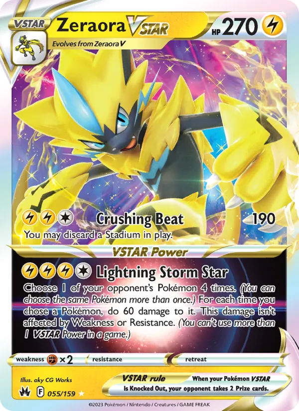 Zeraora VSTAR 055 · Crown Zenith