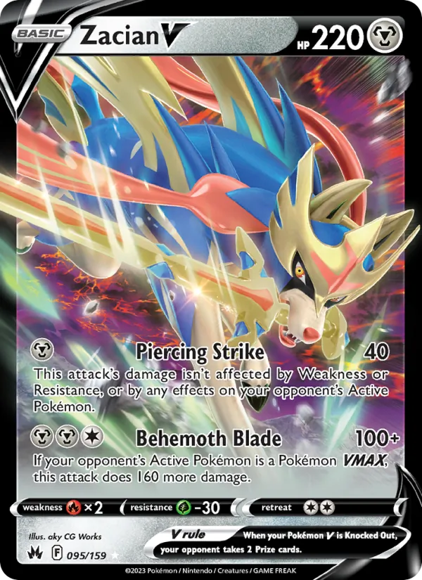Zacian V 095 · Crown Zenith