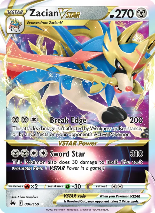 Zacian VSTAR 096 · Crown Zenith