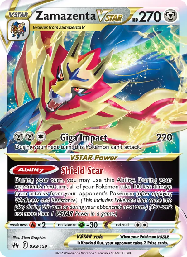 Zamazenta VSTAR 099 · Crown Zenith