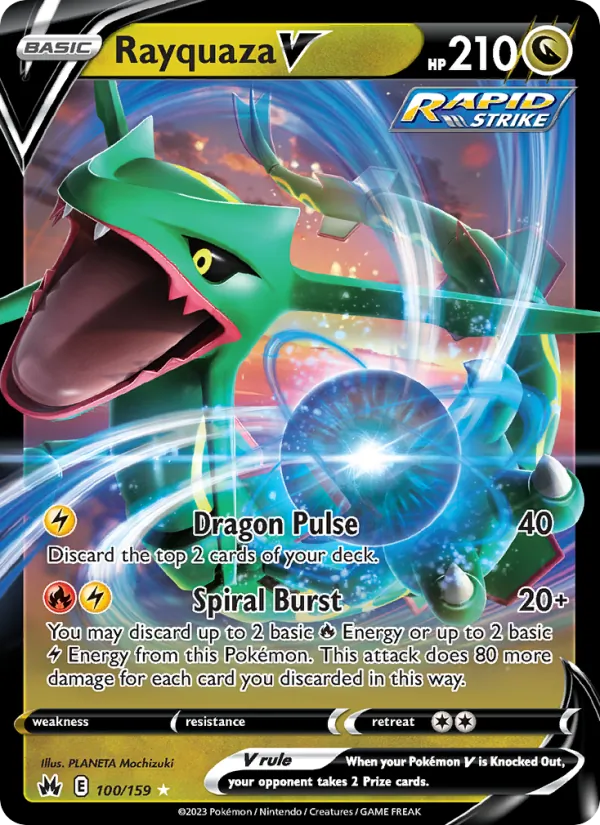 Rayquaza V 100 · Crown Zenith