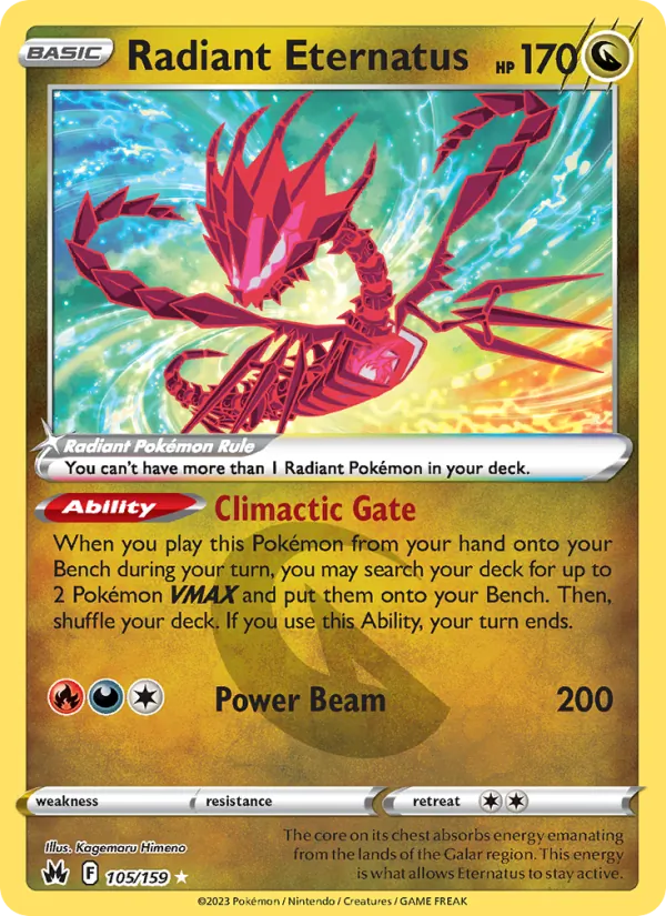Radiant Eternatus 105 · Crown Zenith