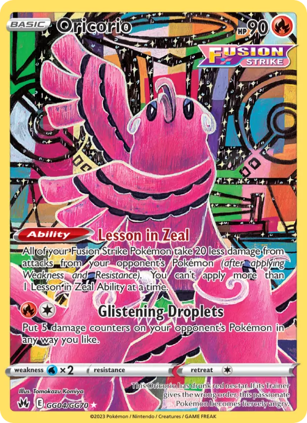 Oricorio GG04 · Crown Zenith Galarian Gallery