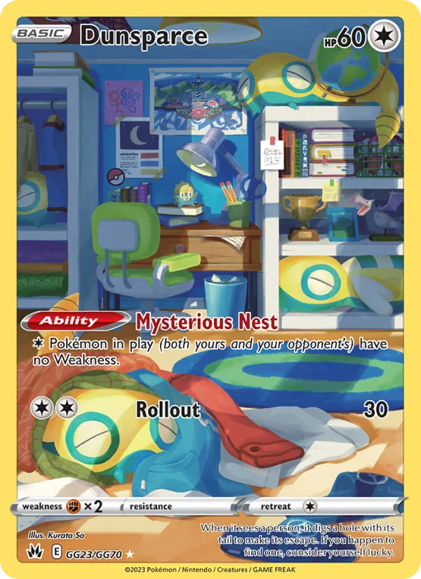 Dunsparce GG23 · Crown Zenith Galarian Gallery