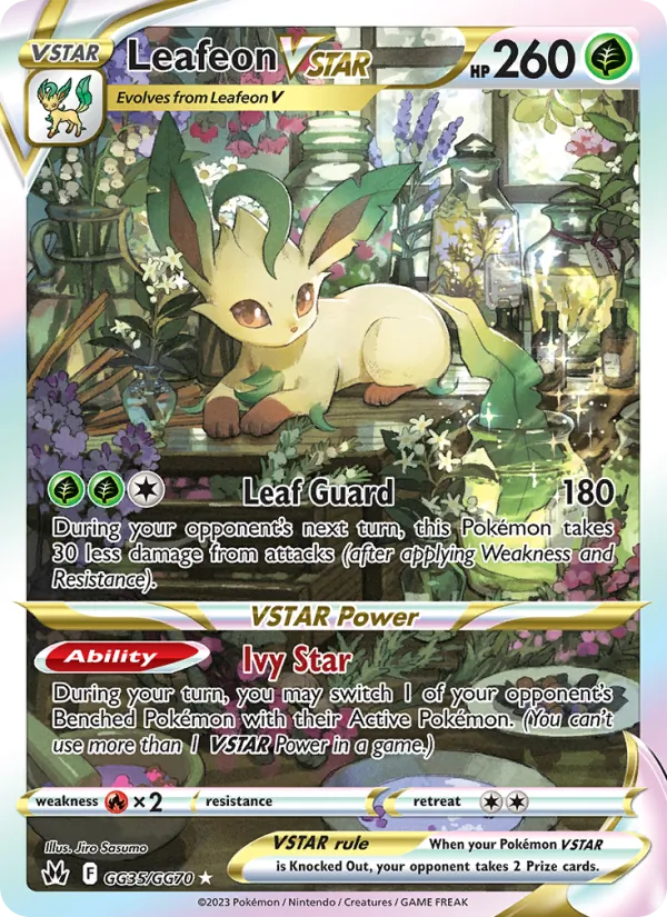 Leafeon VSTAR GG35 · Crown Zenith Galarian Gallery