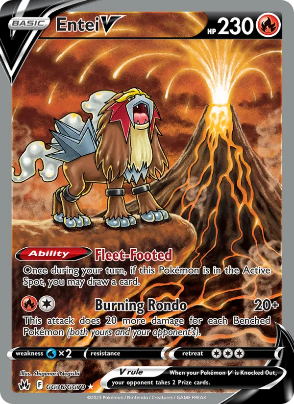 Entei V GG36 · Crown Zenith Galarian Gallery