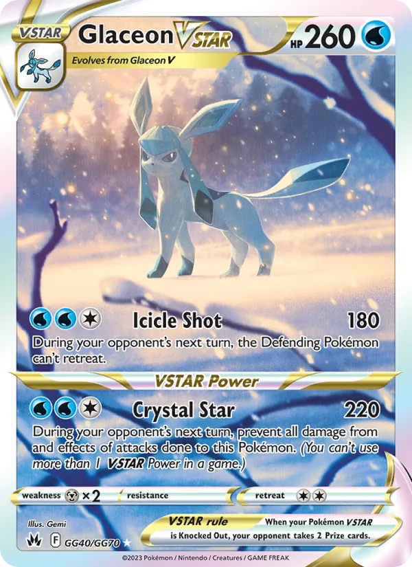 Glaceon VSTAR GG40 · Crown Zenith Galarian Gallery
