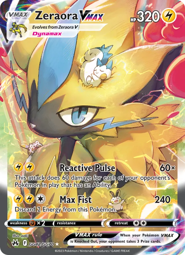 Zeraora VMAX GG42 · Crown Zenith Galarian Gallery