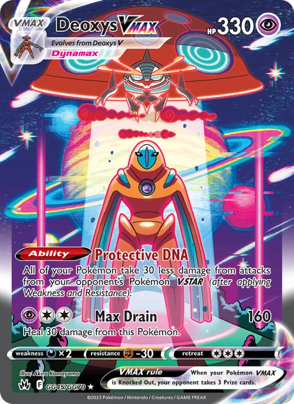 Deoxys VMAX GG45 · Crown Zenith Galarian Gallery