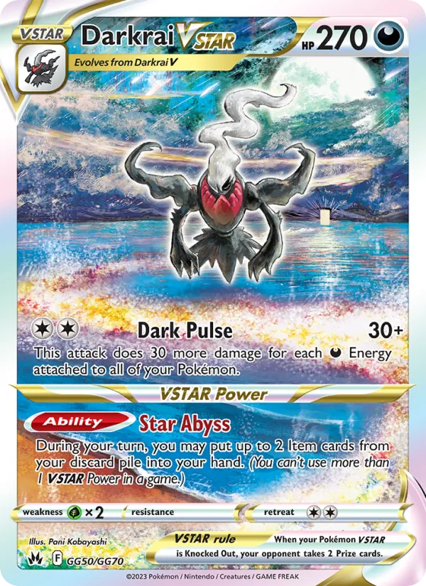 Darkrai VSTAR GG50 · Crown Zenith Galarian Gallery