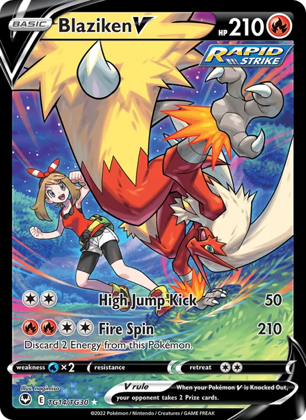 Blaziken V TG14 · Silver Tempest Trainer Gallery