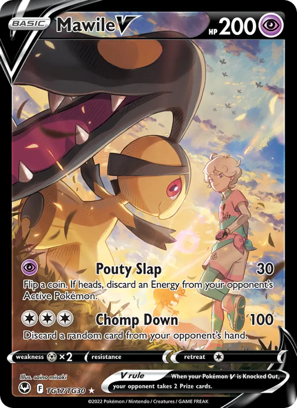 Mawile V TG17 · Silver Tempest Trainer Gallery