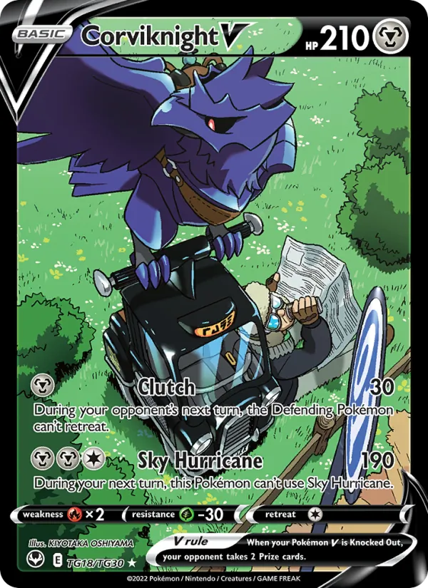 Corviknight V TG18 · Silver Tempest Trainer Gallery