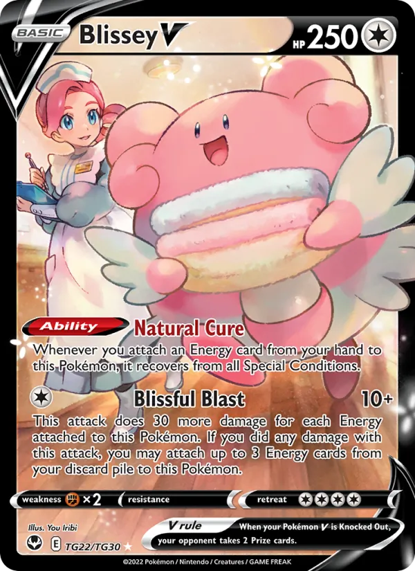 Blissey V TG22 · Silver Tempest Trainer Gallery
