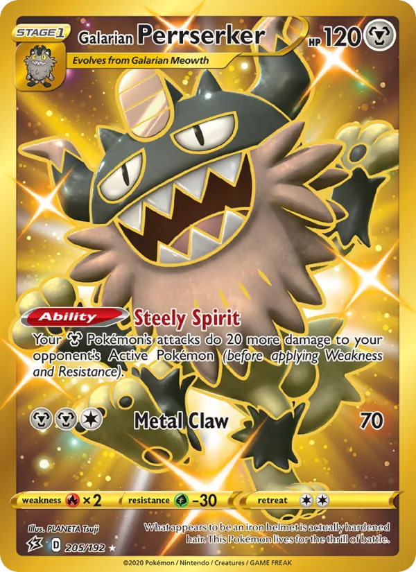 Galarian Perrserker 205 · Rebel Clash