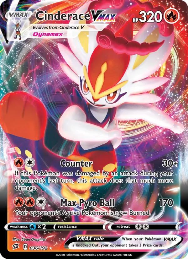 Cinderace VMAX 36 · Rebel Clash