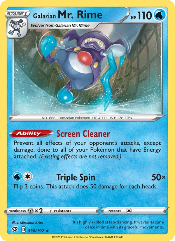 Galarian Mr. Rime 38 · Rebel Clash