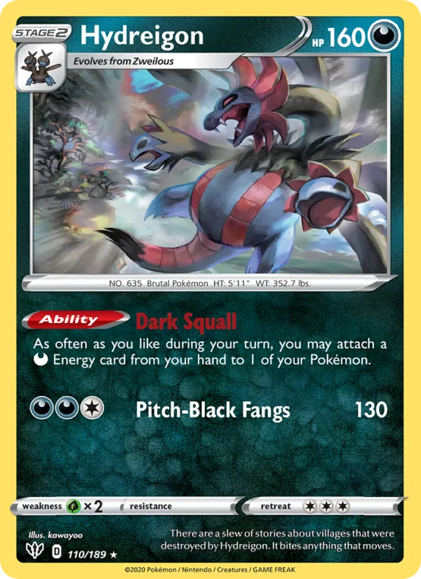 Hydreigon 110 · Darkness Ablaze