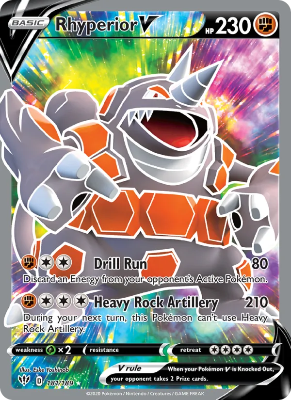 Rhyperior V 181 · Darkness Ablaze