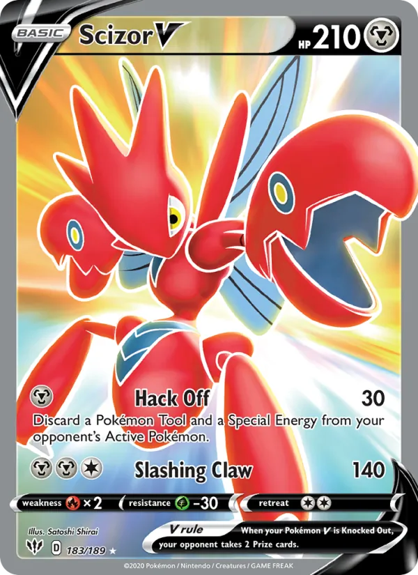 Scizor V 183 · Darkness Ablaze