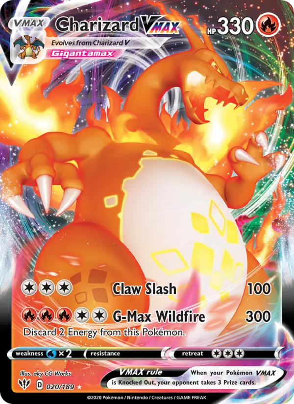 Charizard VMAX 20 · Darkness Ablaze