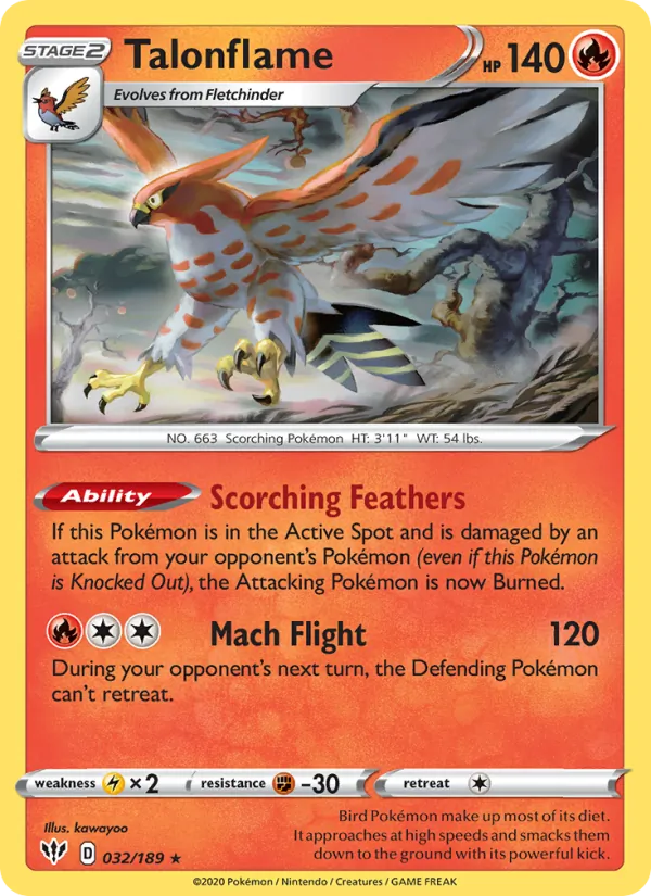 Talonflame 32 · Darkness Ablaze