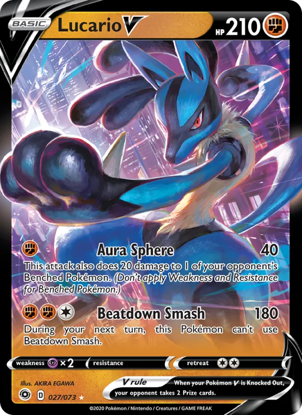 Lucario V 27 · Champion's Path