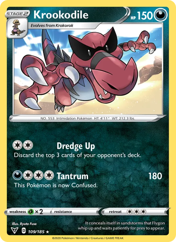 Krookodile 109 · Vivid Voltage