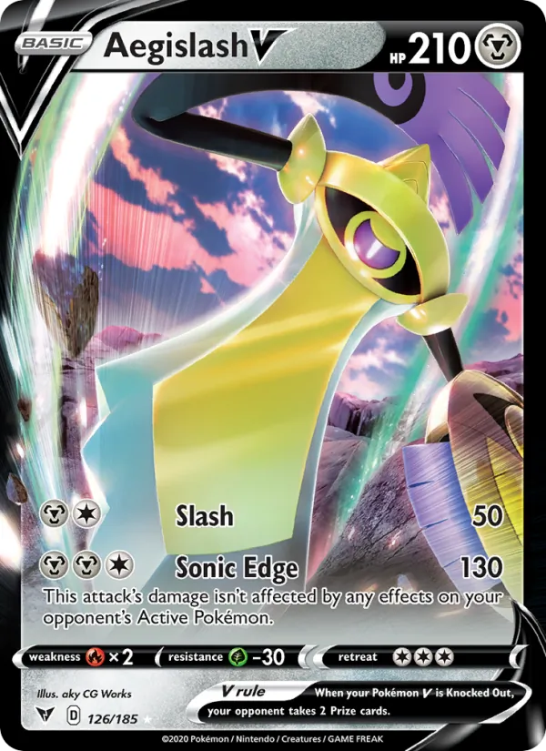 Aegislash V 126 · Vivid Voltage