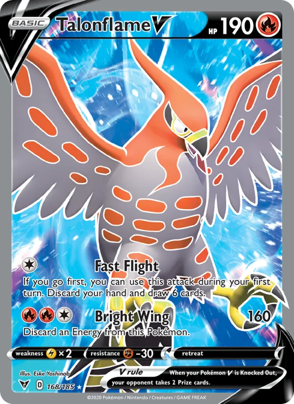 Talonflame V 168 · Vivid Voltage
