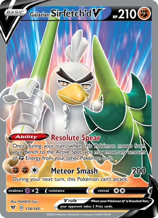 Galarian Sirfetch'd V 174 · Vivid Voltage