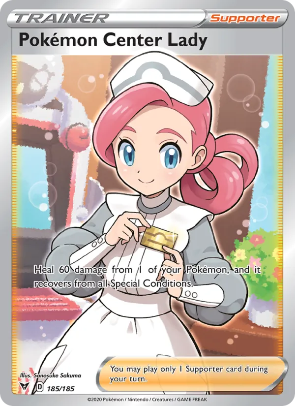 Pokémon Center Lady 185 · Vivid Voltage