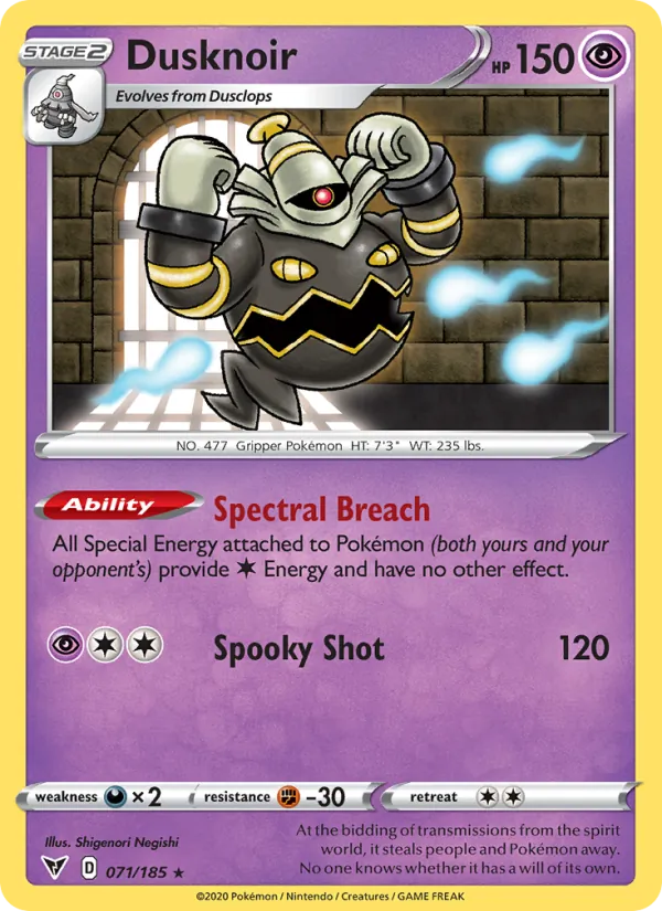 Dusknoir 71 · Vivid Voltage