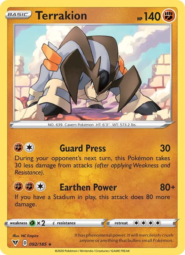 Terrakion 92 · Vivid Voltage