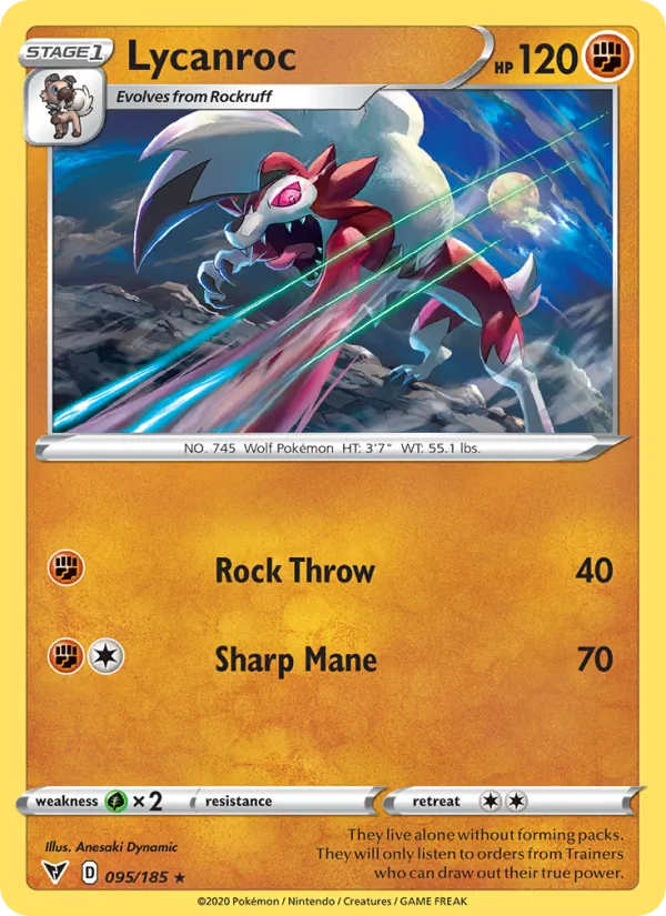 Lycanroc 95 · Vivid Voltage