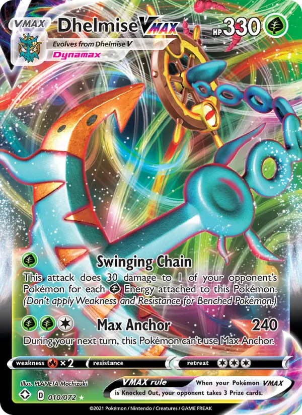 Dhelmise VMAX 10 · Shining Fates