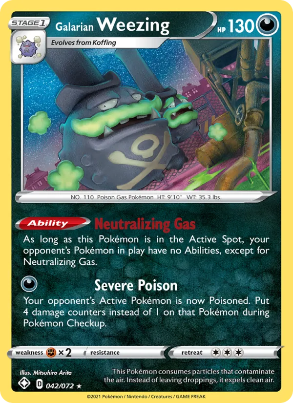 Galarian Weezing 42 · Shining Fates