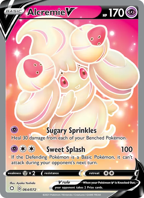Alcremie V 64 · Shining Fates