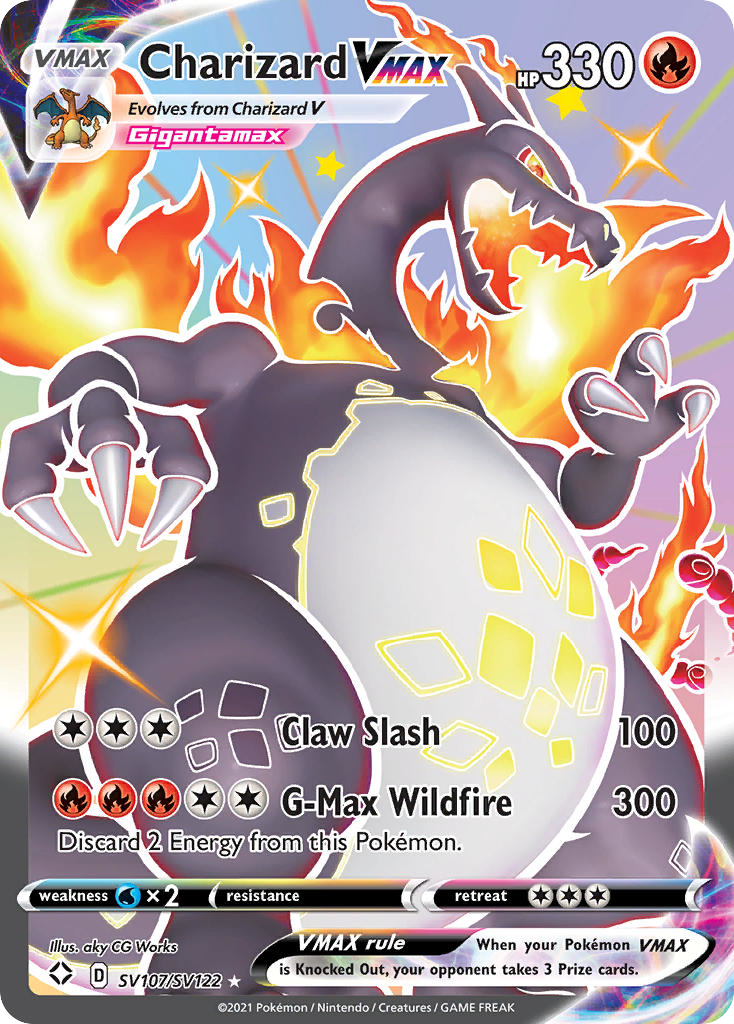 Charizard VMAX SV107 · Shining Fates Shiny Vault